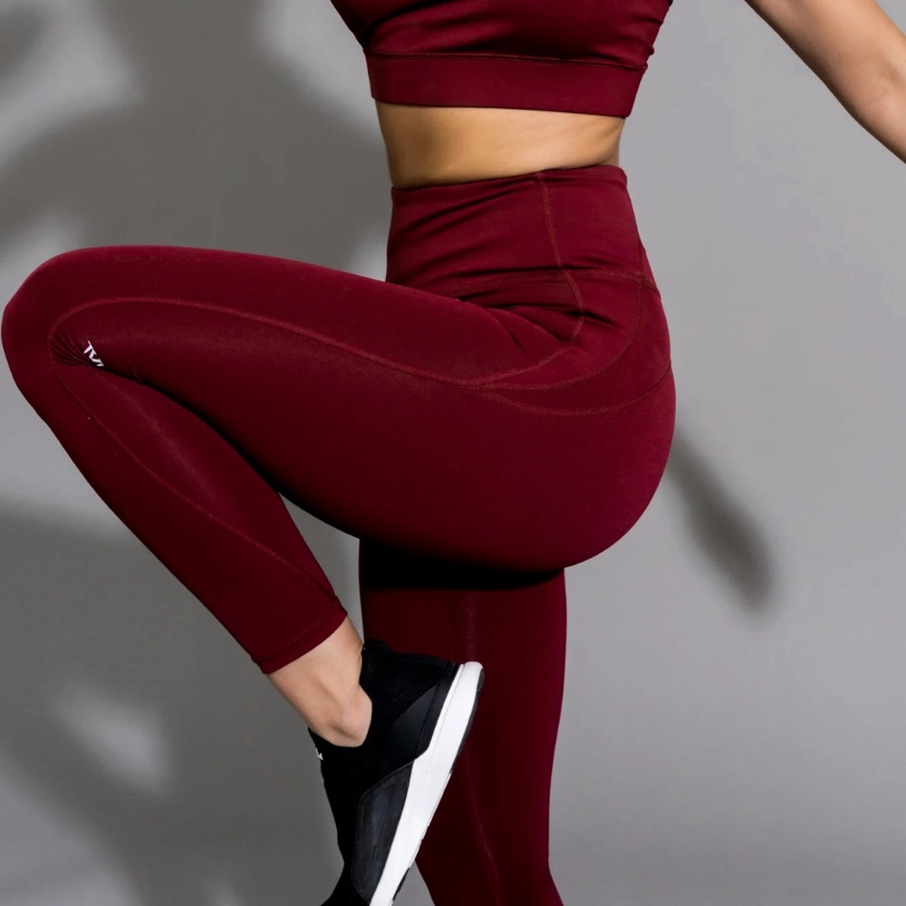 IVL Collective Maroon Leggings